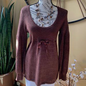 Brown Gold Speckled Sweater